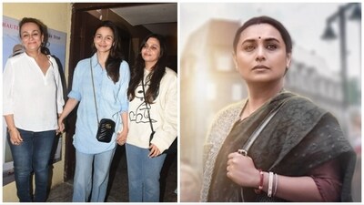 Alia Bhatt went for a movie date with her family on Saturday. She watched Mrs Chatterjee Vs Norway. Alia Bhatt went for a movie date with her family on Saturday. She watched Mrs Chatterjee Vs Norway.