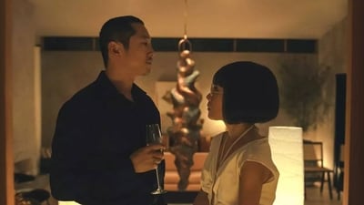 Steven Yeun and Ali Wong in a still from Beef. Steven Yeun and Ali Wong in a still from Beef.