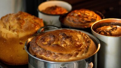 Paska (Russia and Ukraine): This rich, eggy bread is often decorated with intricate designs, and is a staple of the Easter table in many Eastern European countries. (Unsplash) Paska (Russia and Ukraine): This rich, eggy bread is often decorated with intricate designs, and is a staple of the Easter table in many Eastern European countries. (Unsplash)