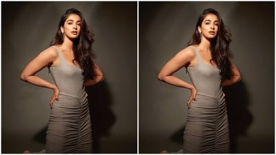 Styled by fashion stylist Mohit Rai, Pooja wore her tresses open in wavy curls with a side part and decked up in nude eyeshadow, mascara-laden eyelashes, contoured cheeks and a shade of nude lipstick. (Instagram/@hegdepooja) Styled by fashion stylist Mohit Rai, Pooja wore her tresses open in wavy curls with a side part and decked up in nude eyeshadow, mascara-laden eyelashes, contoured cheeks and a shade of nude lipstick. (Instagram/@hegdepooja)
