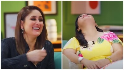 Kareena Kapoor interviewed Bharti Singh for her show What Women Want. Kareena Kapoor interviewed Bharti Singh for her show What Women Want.