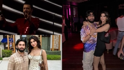 Khushi Kapoor and Orhan Awatramani in Dubai.