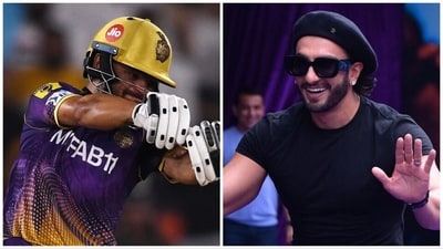 Ranveer Singh is might impressed with Rinku Singh. Ranveer Singh is might impressed with Rinku Singh.