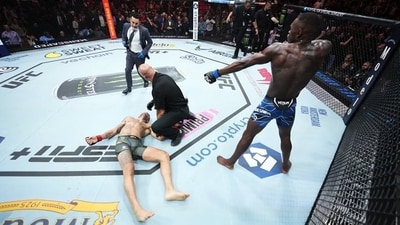 Israel Adesanya pulled off a stunning knockout win over Alex Pereira (Twitter/UFC) Israel Adesanya pulled off a stunning knockout win over Alex Pereira (Twitter/UFC)