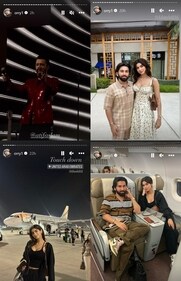 Khushi Kapoor and Orhan Awatramani visit Dubai.