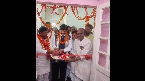 UPCC president Brijlal Khabari inaugurated the ‘war room’ in Lucknow on Sunday.