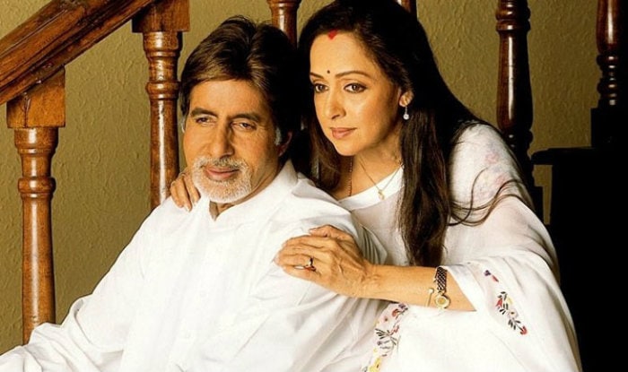 Amitabh Bachchan and Hema Malini in their 2003 film Baghban. Amitabh Bachchan and Hema Malini in their 2003 film Baghban.
