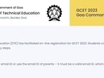 GCET 2023 registration begins at goacet.in GCET 2023 registration begins at goacet.in