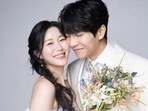 Lee Seung Gi and Lee Da In were wed on April 7 after dating for a few years. Lee Seung Gi and Lee Da In were wed on April 7 after dating for a few years.