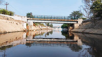 According to PWD officials, the bridges across the Najafgarh drain are old and are in need of urgent repair. According to PWD officials, the bridges across the Najafgarh drain are old and are in need of urgent repair.