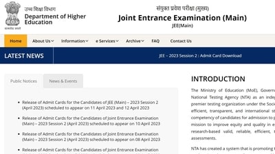 JEE Main 2023 April 11 admit card out on jeemain.nta.nic.in JEE Main 2023 April 11 admit card out on jeemain.nta.nic.in