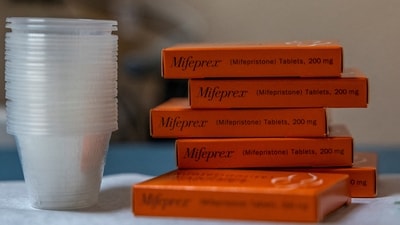 BOXES of mifepristone, the first pill given in a medical abortion. (REUTERS)