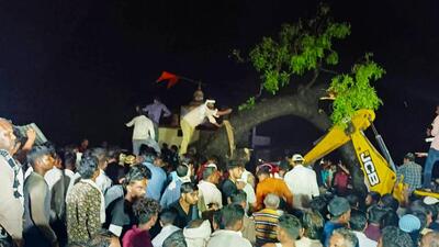 Rescue operation is underway, in Akola district. (PTI) Rescue operation is underway, in Akola district. (PTI)
