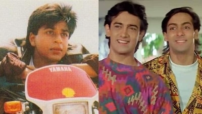 Shah Rukh Khan entered the film industry after Aamir Khan and Salman Khan. Shah Rukh Khan entered the film industry after Aamir Khan and Salman Khan.