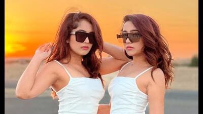 Surabhi and Samriddhi Mehra are identical twins. Surabhi and Samriddhi Mehra are identical twins.