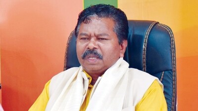 The minister of state of tribal affairs and jal shkati Bishweswar Tudu. (Twitter)
