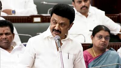 Tamil Nadu chief minister M K Stalin. (ANI) Tamil Nadu chief minister M K Stalin. (ANI)