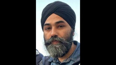 The right-hand man of Waris Punjab De chief Amritpal Singh, Papalpreet, 42, was working with the radical Sikh leader ever since he returned from Dubai in 2022. (HT Photo) The right-hand man of Waris Punjab De chief Amritpal Singh, Papalpreet, 42, was working with the radical Sikh leader ever since he returned from Dubai in 2022. (HT Photo)