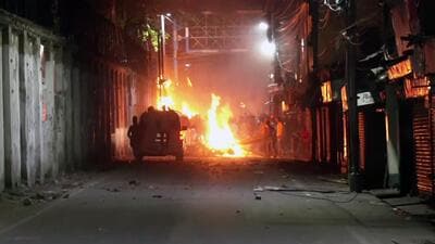Violence erupted in West Bengal’s Hooghly district on April 2. (ANI) Violence erupted in West Bengal’s Hooghly district on April 2. (ANI)