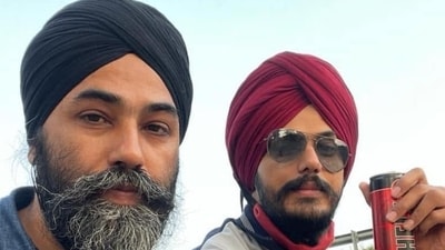 Papalpreet Singh (left) was with Amritpal Singh as they fled the police dragnet on March 18.
