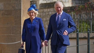 King Charles Coronation: King Charles accompanied by his wife, Camilla, the Queen Consort. King Charles Coronation: King Charles accompanied by his wife, Camilla, the Queen Consort.