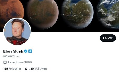 Elon Musk has 134.3 million followers and he himself follows 195 people, including PM Modi. Elon Musk has 134.3 million followers and he himself follows 195 people, including PM Modi.