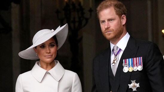 Prince Harry-Meghan Markle: Prince Harry and Meghan Markle, Duke and Duchess of Sussex are seen. (AP)