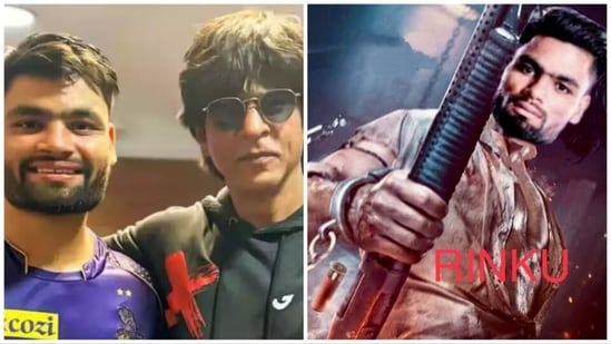 Shah Rukh Khan tweeted an edited Pathaan poster after Rinku Singh's performance in a recent IPL match.