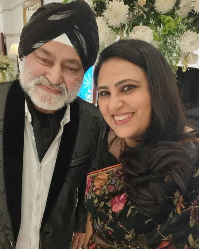 Nilu with her husband