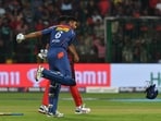 Lucknow Super Giants' Avesh Khan celebrates after winning the Indian Premier League (IPL) Twenty20 cricket match between Royal Challengers Bangalore and Lucknow Super Giants at the M Chinnaswamy Stadium in Bengaluru on April 10, 2023. (Photo by Manjunath KIRAN / AFP) Lucknow Super Giants' Avesh Khan celebrates after winning the Indian Premier League (IPL) Twenty20 cricket match between Royal Challengers Bangalore and Lucknow Super Giants at the M Chinnaswamy Stadium in Bengaluru on April 10, 2023. (Photo by Manjunath KIRAN / AFP)