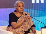 Union Finance Minister Nirmala Sitharaman speaks. Union Finance Minister Nirmala Sitharaman speaks.
