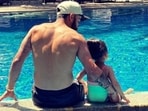 Virat Kohli shared a picture of himself with his and Anushka Sharma's daughter Vamika Kohli. Virat Kohli shared a picture of himself with his and Anushka Sharma's daughter Vamika Kohli.