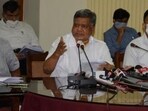 Jagadish Shettar was chief minister from July 2012 to May 2013 and has also served as the state's revenue and industries ministers.(HT PHOTO.)