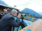 Home Minister Amit Shah reviewed military preparedness on the Kibithoo LAC on Monday