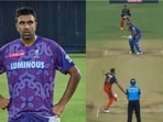 Ashwin; Harshal Patel's missed non-striker run out attempt Ashwin; Harshal Patel's missed non-striker run out attempt