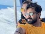 RRR actor Ram Charan and his wife Upasana Konidela in the Maldives. RRR actor Ram Charan and his wife Upasana Konidela in the Maldives.