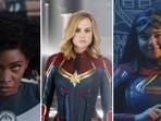 The Marvels' features a trio of strong female heroes played by Brie Larson as Captain Marvel, Iman Vellani as Ms. Marvel, and Teyonah Parris as Monica Rambeau.