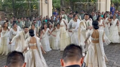 Bride and groom dance to Mujhse Shadi Karogi. (Instagram/@Shubhavivah)