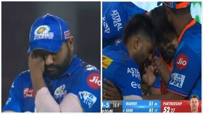 Leaving Rohit Sharma speechless, Suryakumar Yadav messed up not one but two catches in DC's match against MI in the IPL 2023 (IPL/Jio Cinema) Leaving Rohit Sharma speechless, Suryakumar Yadav messed up not one but two catches in DC's match against MI in the IPL 2023 (IPL/Jio Cinema)