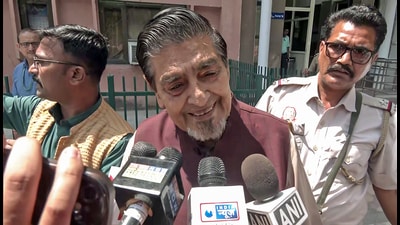 Congress leader Jagdish Tytler speaks to the media after submitting his voice sample to the CBI in a case related to 1984 anti-Sikh riots, in New Delhi on Tuesday. (ANI) Congress leader Jagdish Tytler speaks to the media after submitting his voice sample to the CBI in a case related to 1984 anti-Sikh riots, in New Delhi on Tuesday. (ANI)