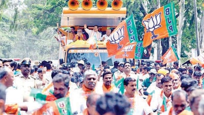 In 2018 assembly polls, the BJP ha won seven of the eight seats in Dakshina Kannada. (PTI) In 2018 assembly polls, the BJP ha won seven of the eight seats in Dakshina Kannada. (PTI)