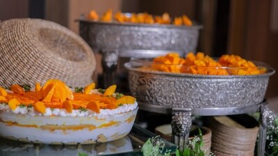 Mango Tiramisu: Creating this delightful dessert is a breeze - simply blend the smooth and creamy mascarpone cheese with the powdered sugar, and whip the heavy cream until it forms stiff peaks. Then, layerthe ladyfingers with the heavenly mixture of mascarpone and diced mangoes. Pop it in the refrigerator for at least two hours and let it set, before you indulge in the divine flavors of this eggless Mango Tiramisu dessert. (Sarita Bazaz) Mango Tiramisu: Creating this delightful dessert is a breeze - simply blend the smooth and creamy mascarpone cheese with the powdered sugar, and whip the heavy cream until it forms stiff peaks. Then, layerthe ladyfingers with the heavenly mixture of mascarpone and diced mangoes. Pop it in the refrigerator for at least two hours and let it set, before you indulge in the divine flavors of this eggless Mango Tiramisu dessert. (Sarita Bazaz)