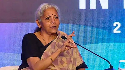 Union Finance Minister Nirmala Sitharaman speaks. (PTI) Union Finance Minister Nirmala Sitharaman speaks. (PTI)