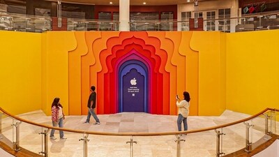 Apple, iPhone maker, will open its second store on April 20 in Delhi after Mumbai. (PTI Photo) (PTI) Apple, iPhone maker, will open its second store on April 20 in Delhi after Mumbai. (PTI Photo) (PTI)