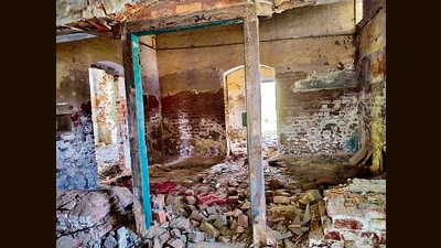The present picture of the jail where Giani Zail Singh was kept captive. (HT Photo) The present picture of the jail where Giani Zail Singh was kept captive. (HT Photo)