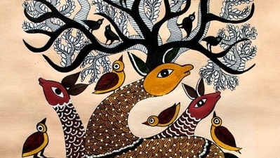 The Gond tribe in central India is known for their popular folk art known as "Gond painting." (pinterest) The Gond tribe in central India is known for their popular folk art known as "Gond painting." (pinterest)