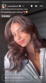 Suhana Khan shared her latest photo on Instagram. Suhana Khan shared her latest photo on Instagram.
