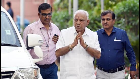 Citing reports which claimed that Union home minister Amit Shah and BJP national president J P Nadda held a closed-door meeting with Karnataka leaders keeping out Yediyurappa, the Congress termed it a “grave insult” to the senior Lingayat leader. (PTI)