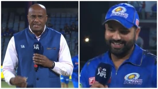 Rohit Sharma came up with an amusing response to Ian Bishop's teasing query (IPL)