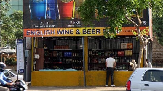 Last year, the Chandigarh excise and taxation department had held seven auctions, yet three of the 96 vends had gone unsold. (HT File Photo)